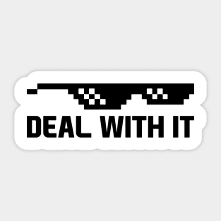 Deal With It Sunglasses Sticker